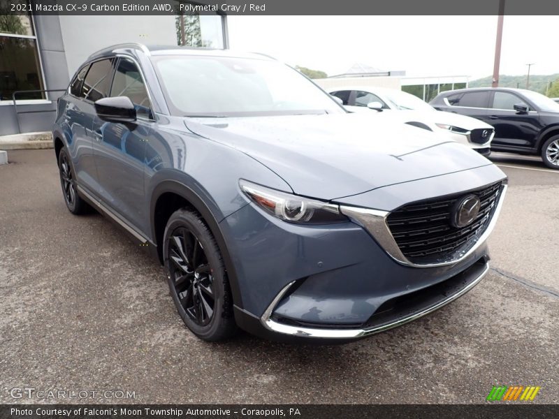 Polymetal Gray / Red 2021 Mazda CX-9 Carbon Edition AWD