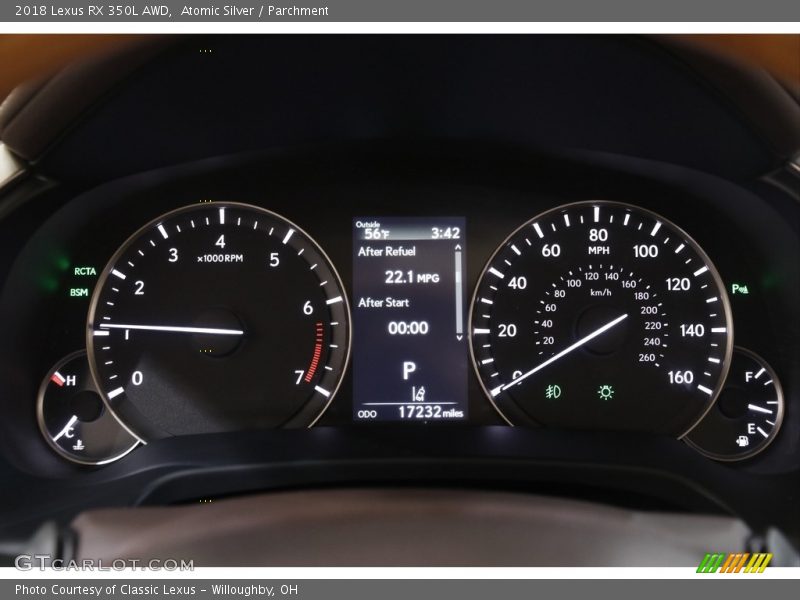 Atomic Silver / Parchment 2018 Lexus RX 350L AWD