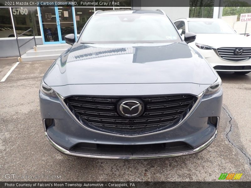 Polymetal Gray / Red 2021 Mazda CX-9 Carbon Edition AWD