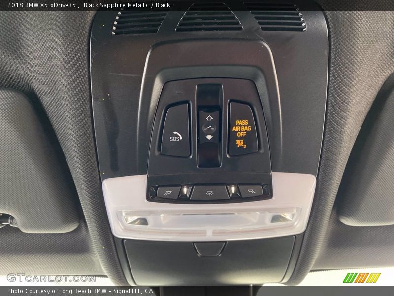 Black Sapphire Metallic / Black 2018 BMW X5 xDrive35i