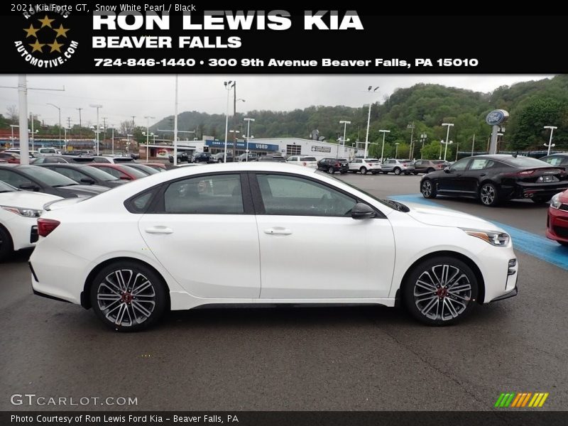 Snow White Pearl / Black 2021 Kia Forte GT