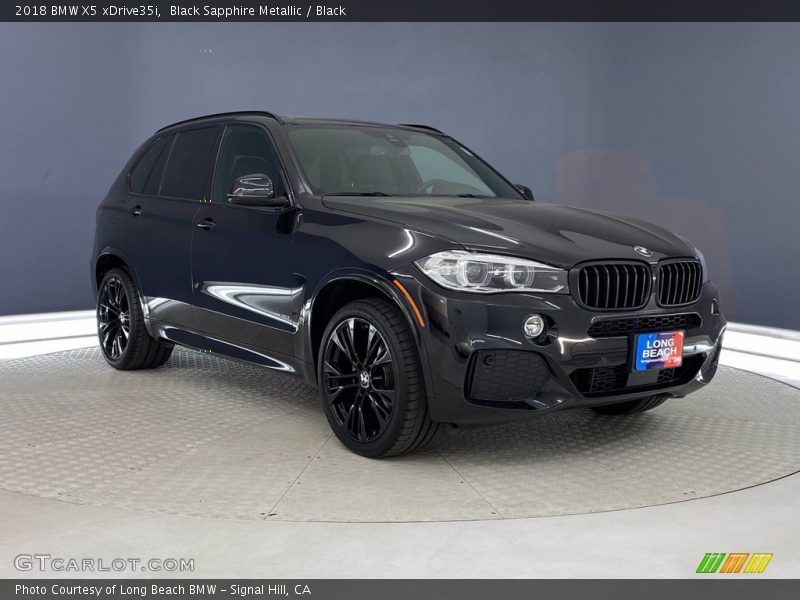Black Sapphire Metallic / Black 2018 BMW X5 xDrive35i