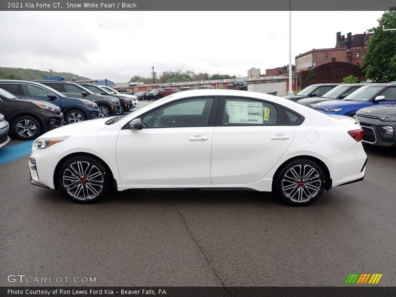 Snow White Pearl / Black 2021 Kia Forte GT