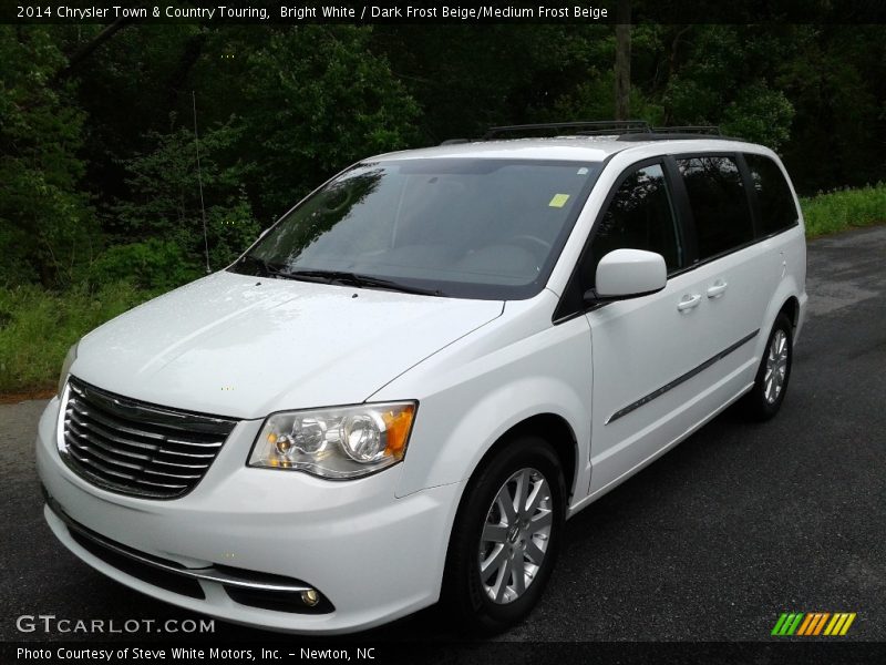 Bright White / Dark Frost Beige/Medium Frost Beige 2014 Chrysler Town & Country Touring