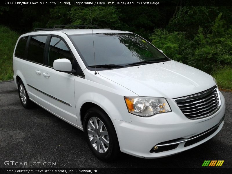Bright White / Dark Frost Beige/Medium Frost Beige 2014 Chrysler Town & Country Touring