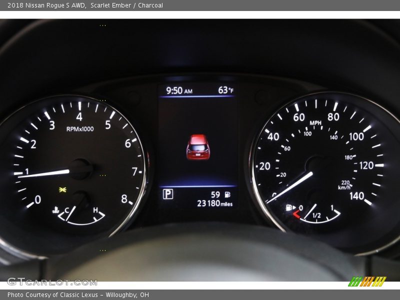Scarlet Ember / Charcoal 2018 Nissan Rogue S AWD