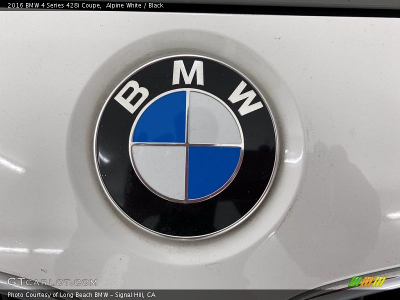 Alpine White / Black 2016 BMW 4 Series 428i Coupe