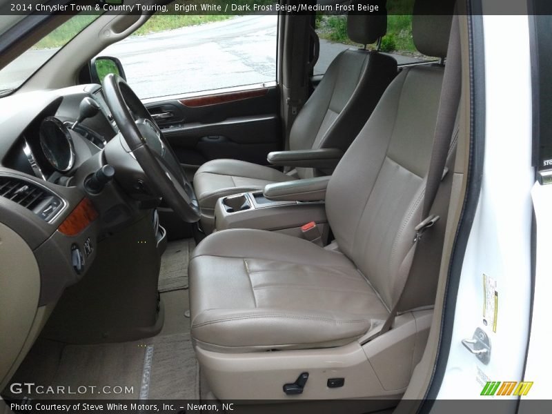 Bright White / Dark Frost Beige/Medium Frost Beige 2014 Chrysler Town & Country Touring