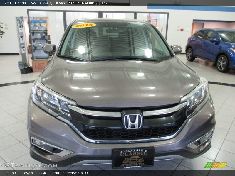 Urban Titanium Metallic / Black 2015 Honda CR-V EX AWD