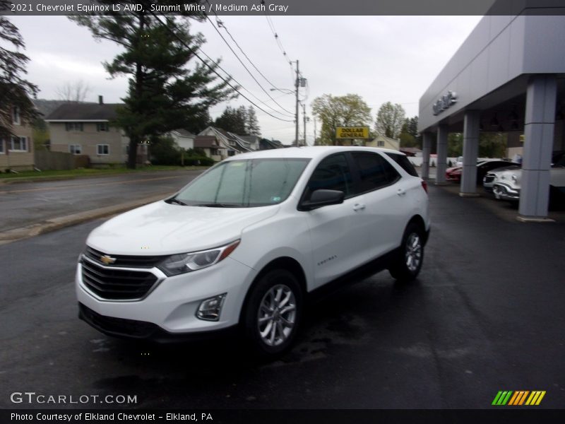 Summit White / Medium Ash Gray 2021 Chevrolet Equinox LS AWD