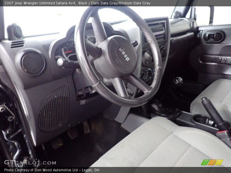 Black / Dark Slate Gray/Medium Slate Gray 2007 Jeep Wrangler Unlimited Sahara 4x4
