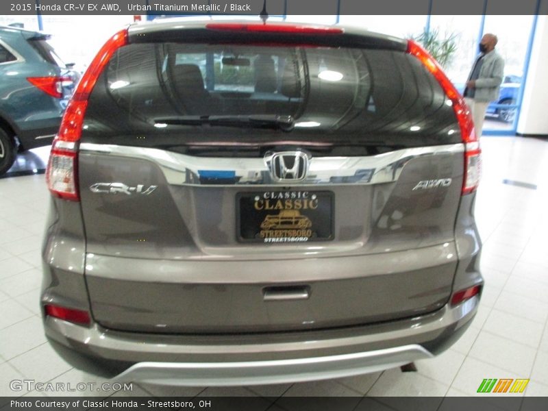 Urban Titanium Metallic / Black 2015 Honda CR-V EX AWD