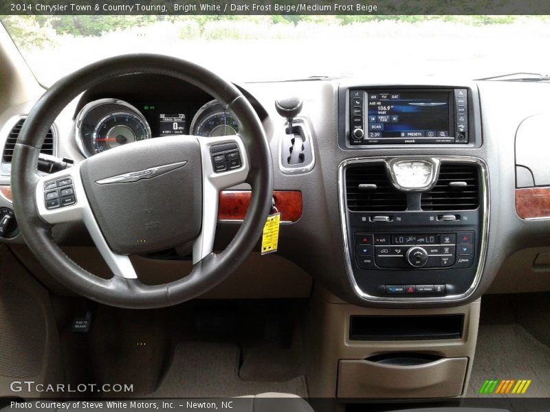 Bright White / Dark Frost Beige/Medium Frost Beige 2014 Chrysler Town & Country Touring