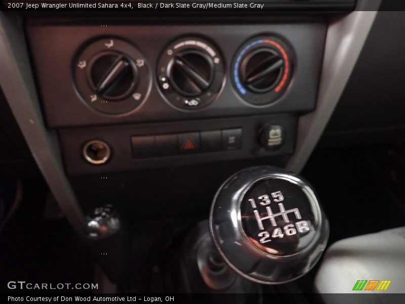 Black / Dark Slate Gray/Medium Slate Gray 2007 Jeep Wrangler Unlimited Sahara 4x4