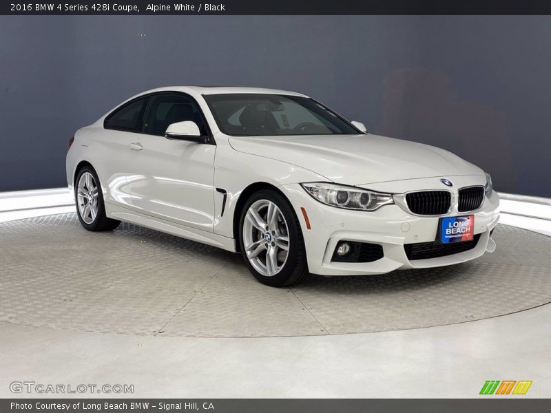 Alpine White / Black 2016 BMW 4 Series 428i Coupe