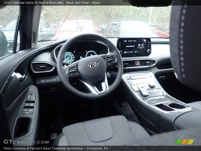  2021 Santa Fe Hybrid Blue AWD Black Interior