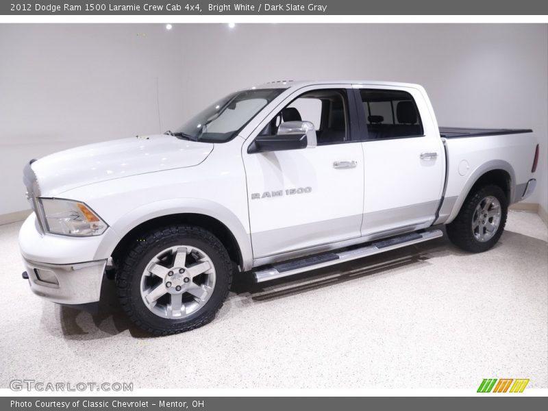 Bright White / Dark Slate Gray 2012 Dodge Ram 1500 Laramie Crew Cab 4x4