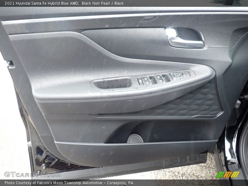 Door Panel of 2021 Santa Fe Hybrid Blue AWD