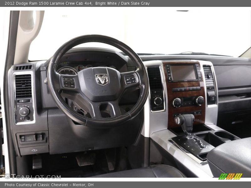 Bright White / Dark Slate Gray 2012 Dodge Ram 1500 Laramie Crew Cab 4x4