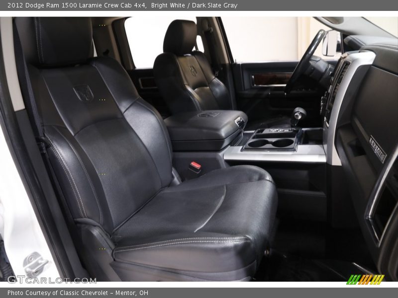 Bright White / Dark Slate Gray 2012 Dodge Ram 1500 Laramie Crew Cab 4x4