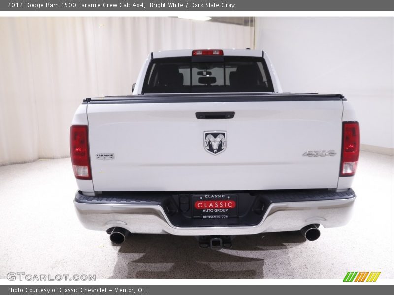 Bright White / Dark Slate Gray 2012 Dodge Ram 1500 Laramie Crew Cab 4x4