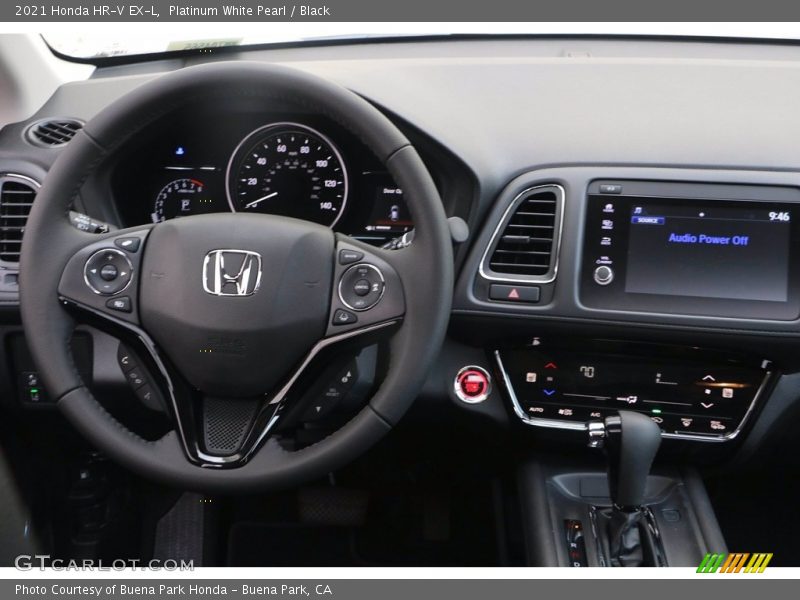 Platinum White Pearl / Black 2021 Honda HR-V EX-L
