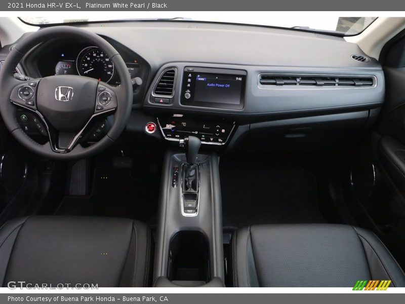 Platinum White Pearl / Black 2021 Honda HR-V EX-L