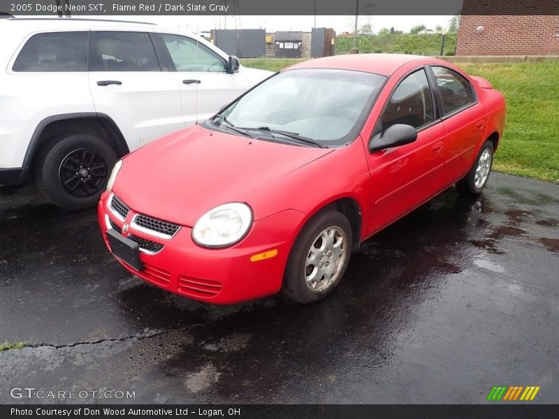 Flame Red / Dark Slate Gray 2005 Dodge Neon SXT