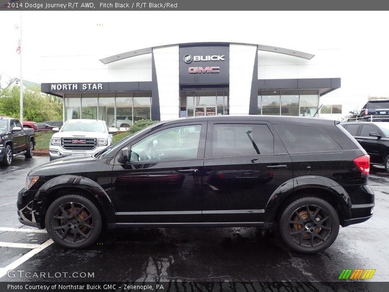 Pitch Black / R/T Black/Red 2014 Dodge Journey R/T AWD