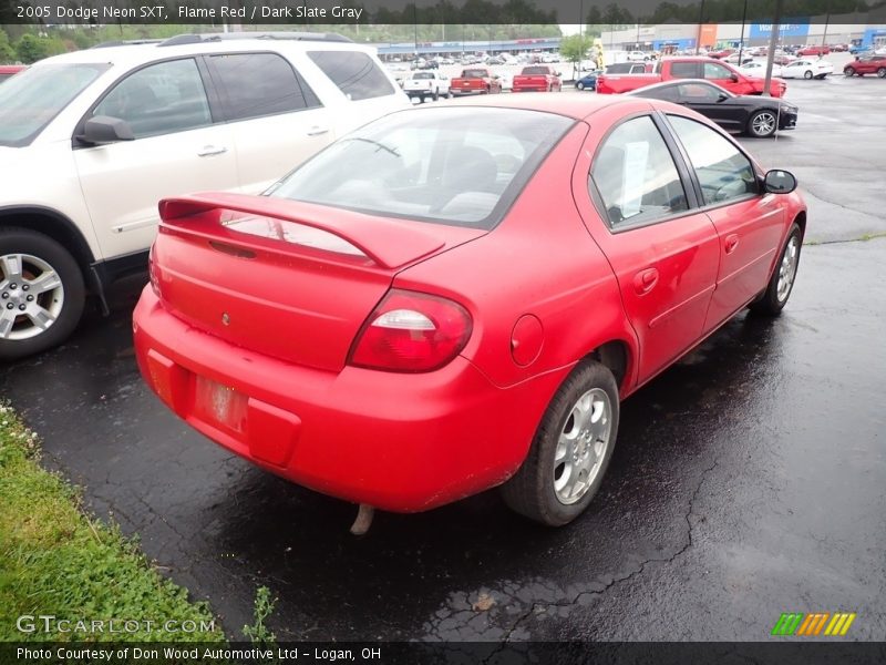 Flame Red / Dark Slate Gray 2005 Dodge Neon SXT