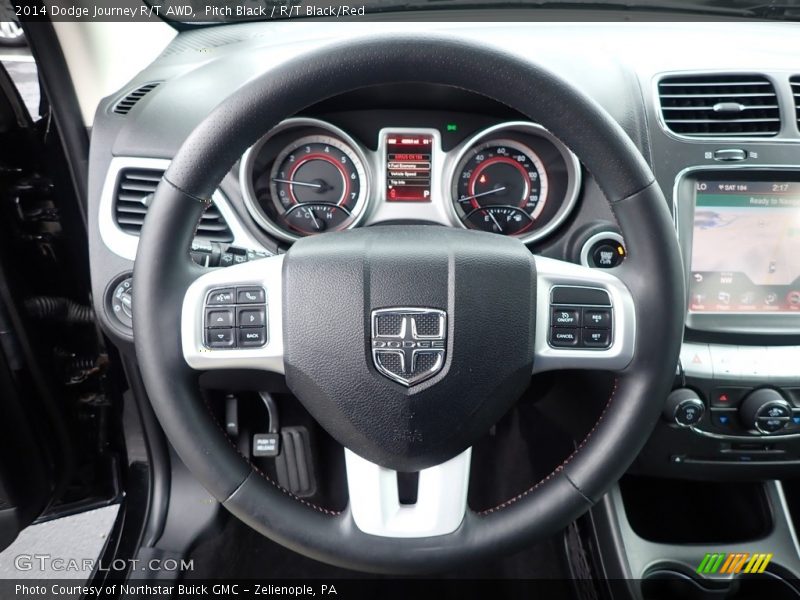 Pitch Black / R/T Black/Red 2014 Dodge Journey R/T AWD