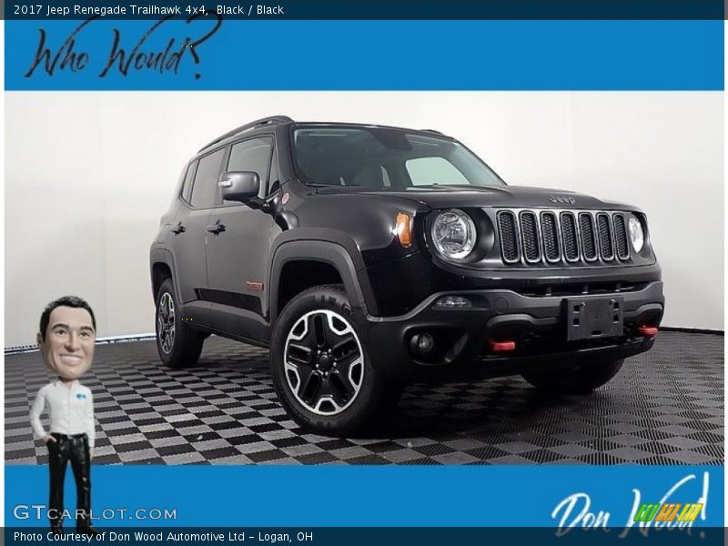 Black / Black 2017 Jeep Renegade Trailhawk 4x4