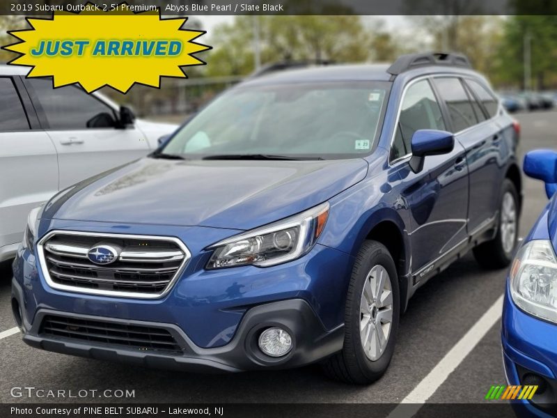 Abyss Blue Pearl / Slate Black 2019 Subaru Outback 2.5i Premium