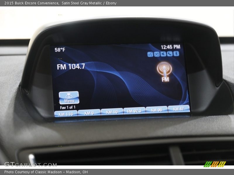 Satin Steel Gray Metallic / Ebony 2015 Buick Encore Convenience