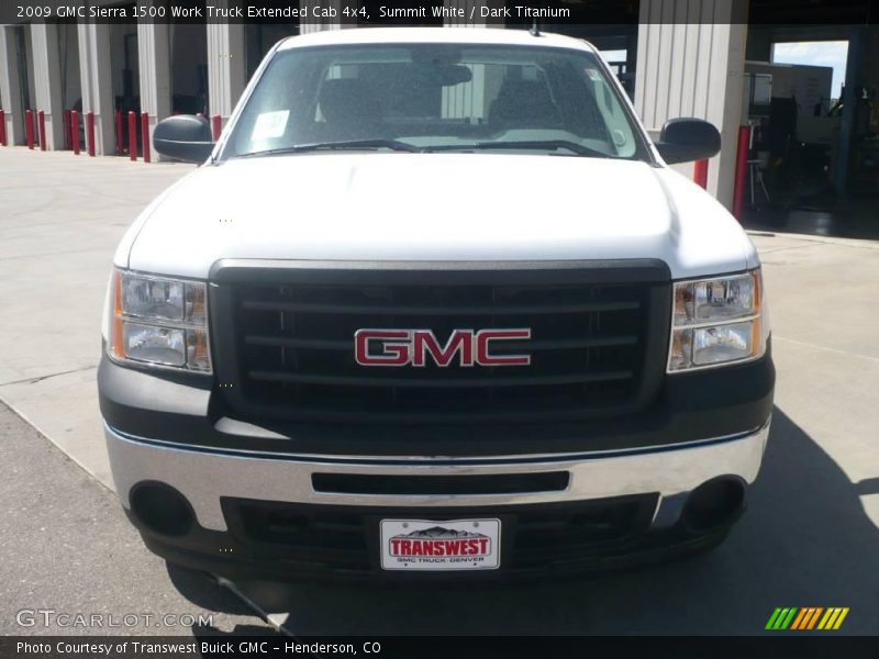 Summit White / Dark Titanium 2009 GMC Sierra 1500 Work Truck Extended Cab 4x4