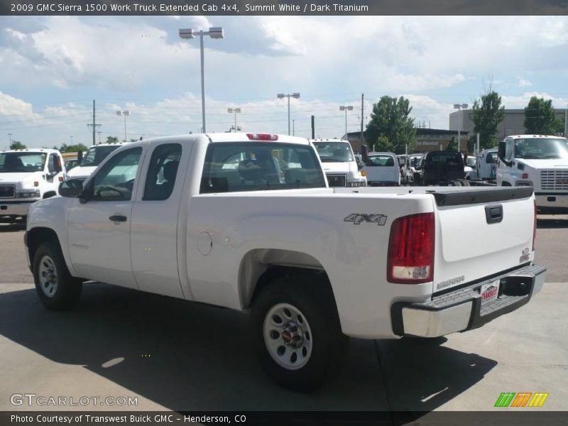 Summit White / Dark Titanium 2009 GMC Sierra 1500 Work Truck Extended Cab 4x4
