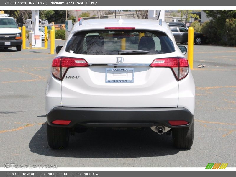 Platinum White Pearl / Gray 2021 Honda HR-V EX-L