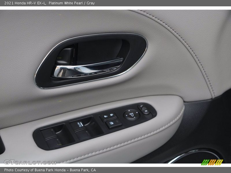 Platinum White Pearl / Gray 2021 Honda HR-V EX-L