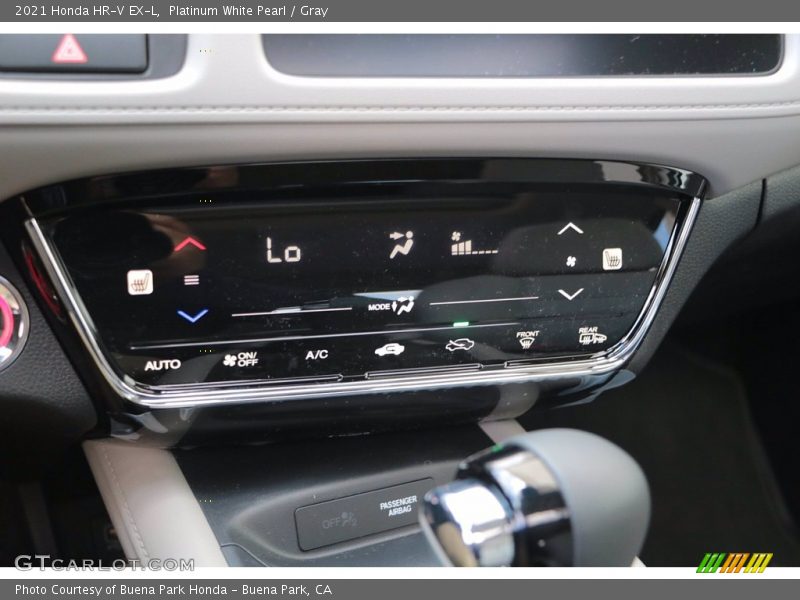 Platinum White Pearl / Gray 2021 Honda HR-V EX-L