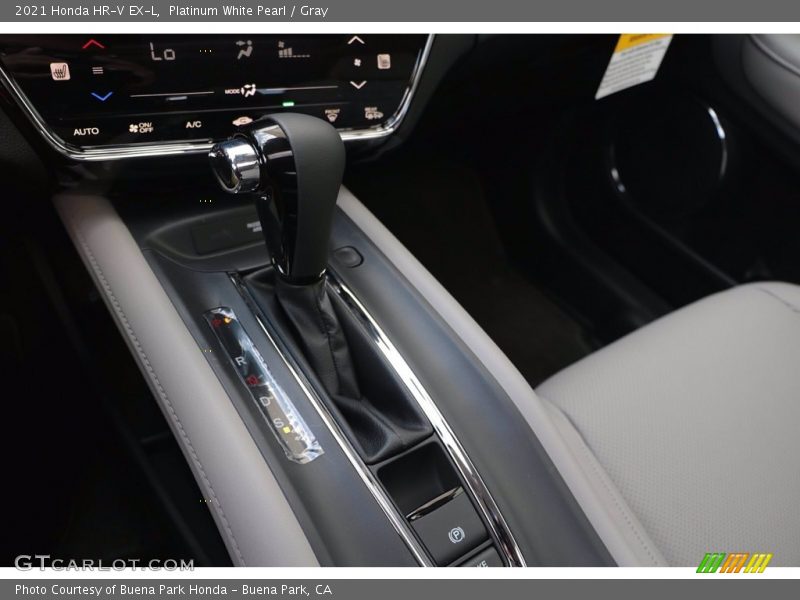 Platinum White Pearl / Gray 2021 Honda HR-V EX-L