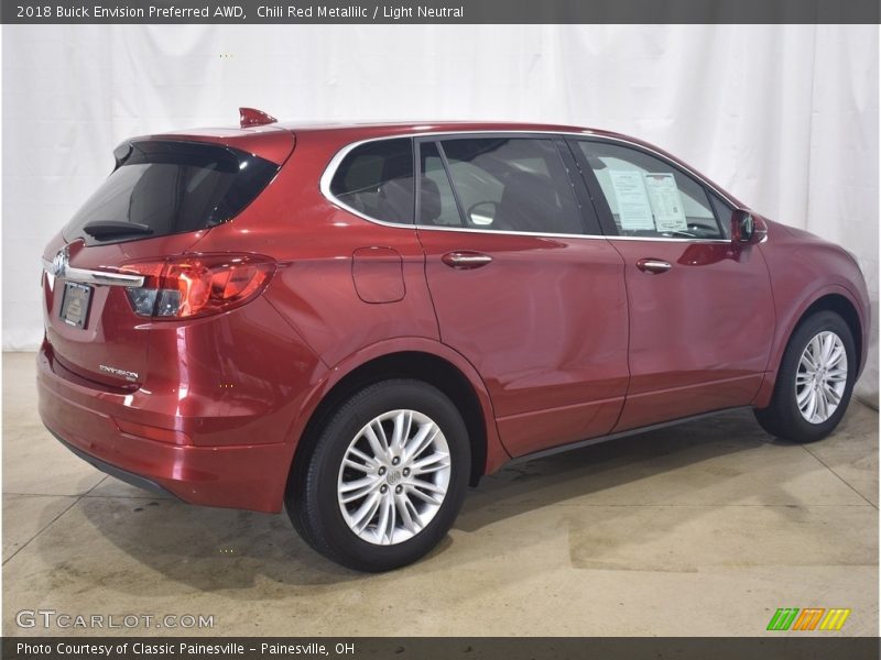 Chili Red Metallilc / Light Neutral 2018 Buick Envision Preferred AWD