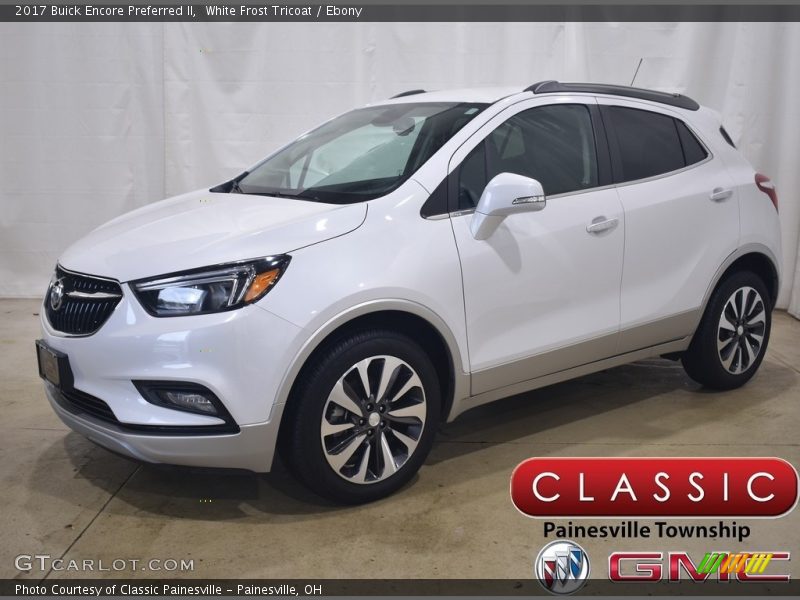 White Frost Tricoat / Ebony 2017 Buick Encore Preferred II