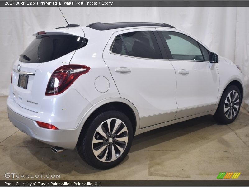 White Frost Tricoat / Ebony 2017 Buick Encore Preferred II