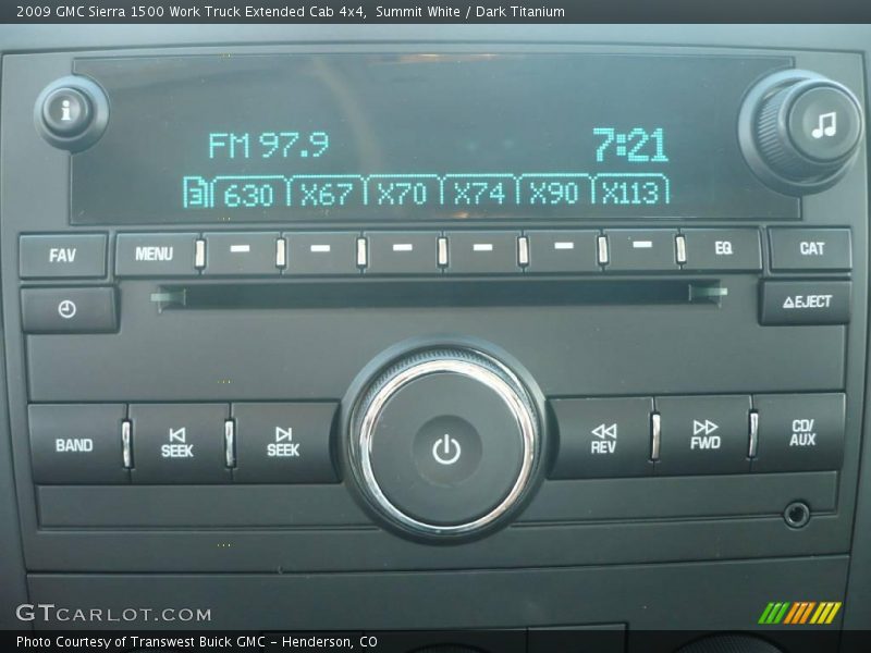 Summit White / Dark Titanium 2009 GMC Sierra 1500 Work Truck Extended Cab 4x4