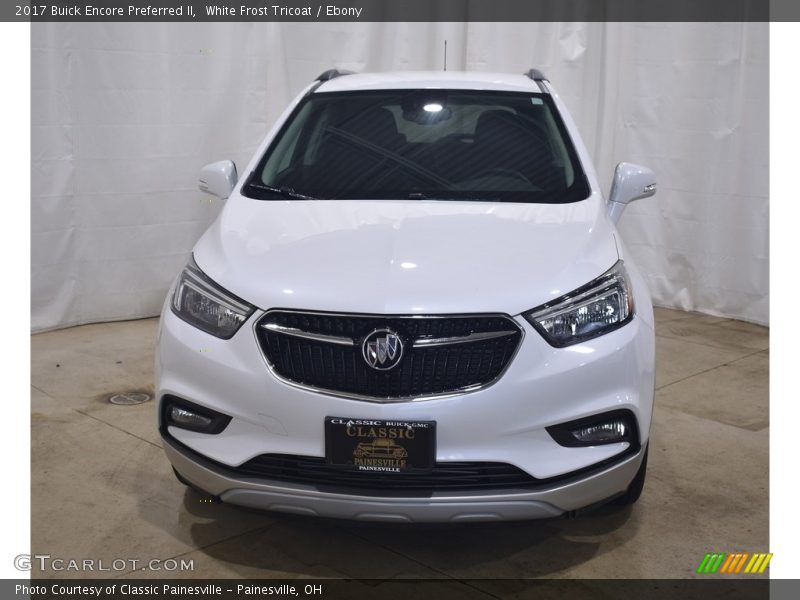 White Frost Tricoat / Ebony 2017 Buick Encore Preferred II