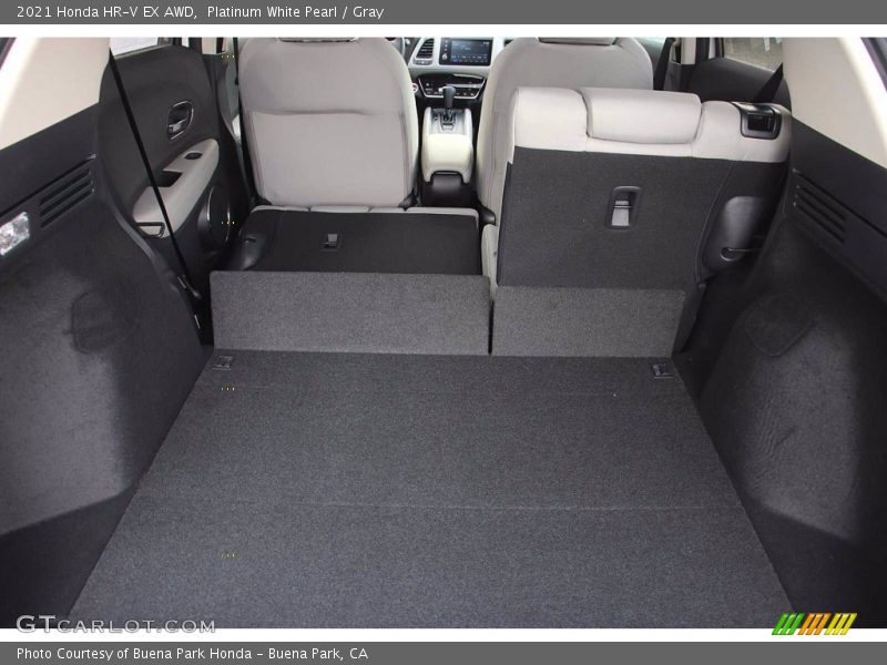 Platinum White Pearl / Gray 2021 Honda HR-V EX AWD