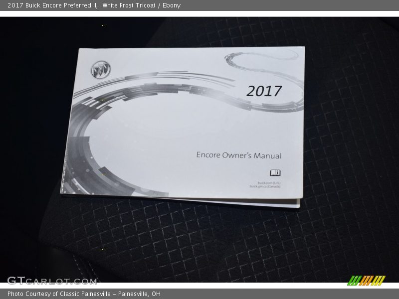 White Frost Tricoat / Ebony 2017 Buick Encore Preferred II