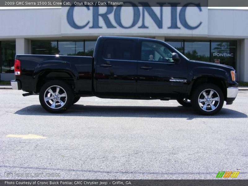 Onyx Black / Dark Titanium 2009 GMC Sierra 1500 SL Crew Cab
