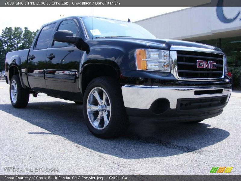 Onyx Black / Dark Titanium 2009 GMC Sierra 1500 SL Crew Cab