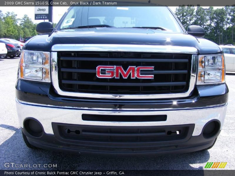 Onyx Black / Dark Titanium 2009 GMC Sierra 1500 SL Crew Cab
